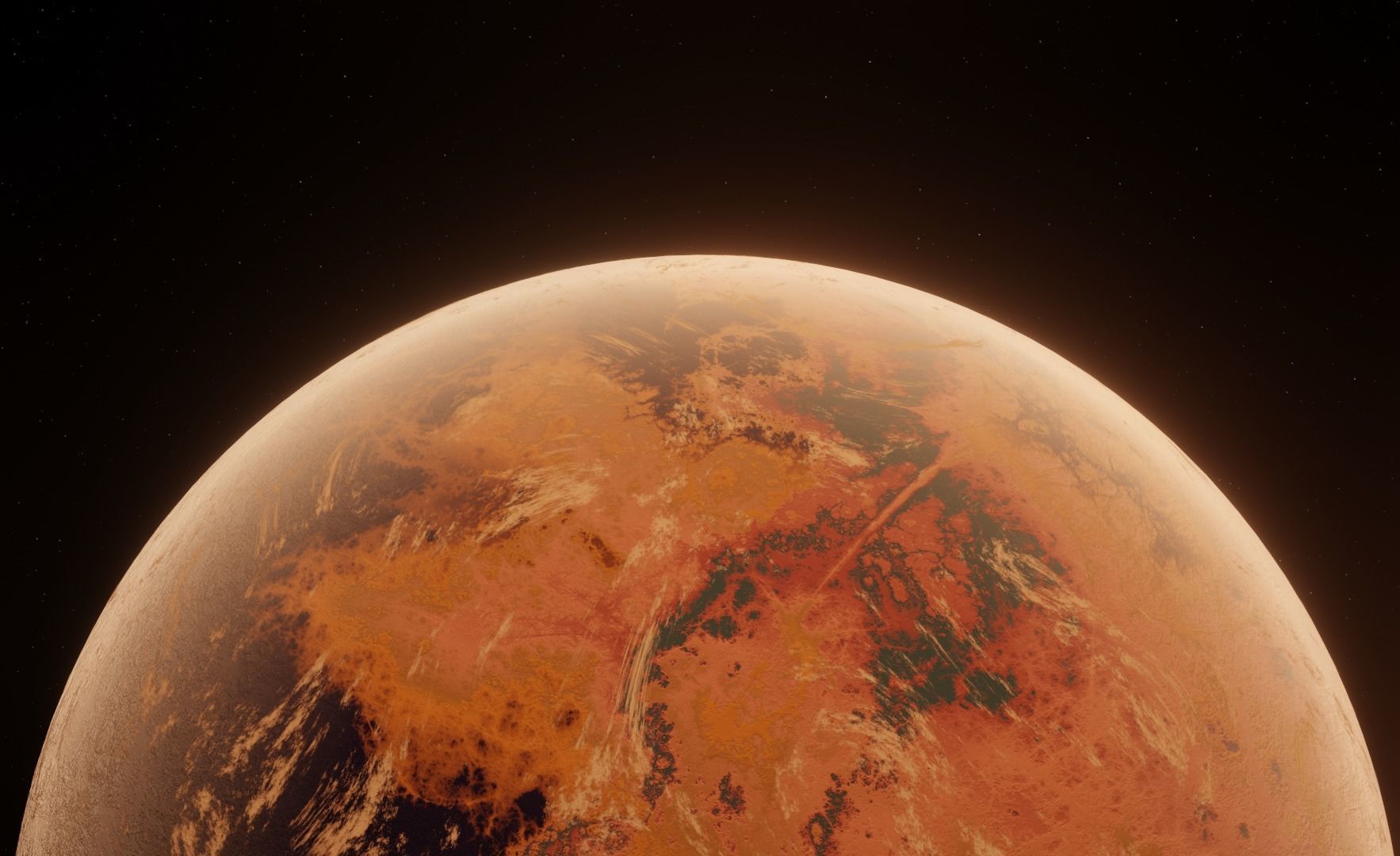 Planet Space Ready to game  Low-poly 3D model_9