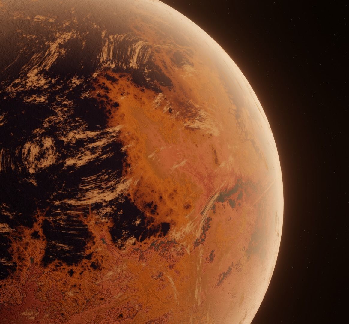 Planet Space Ready to game  Low-poly 3D model_5