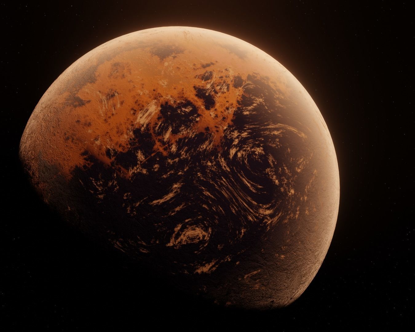 Planet Space Ready to game  Low-poly 3D model_2