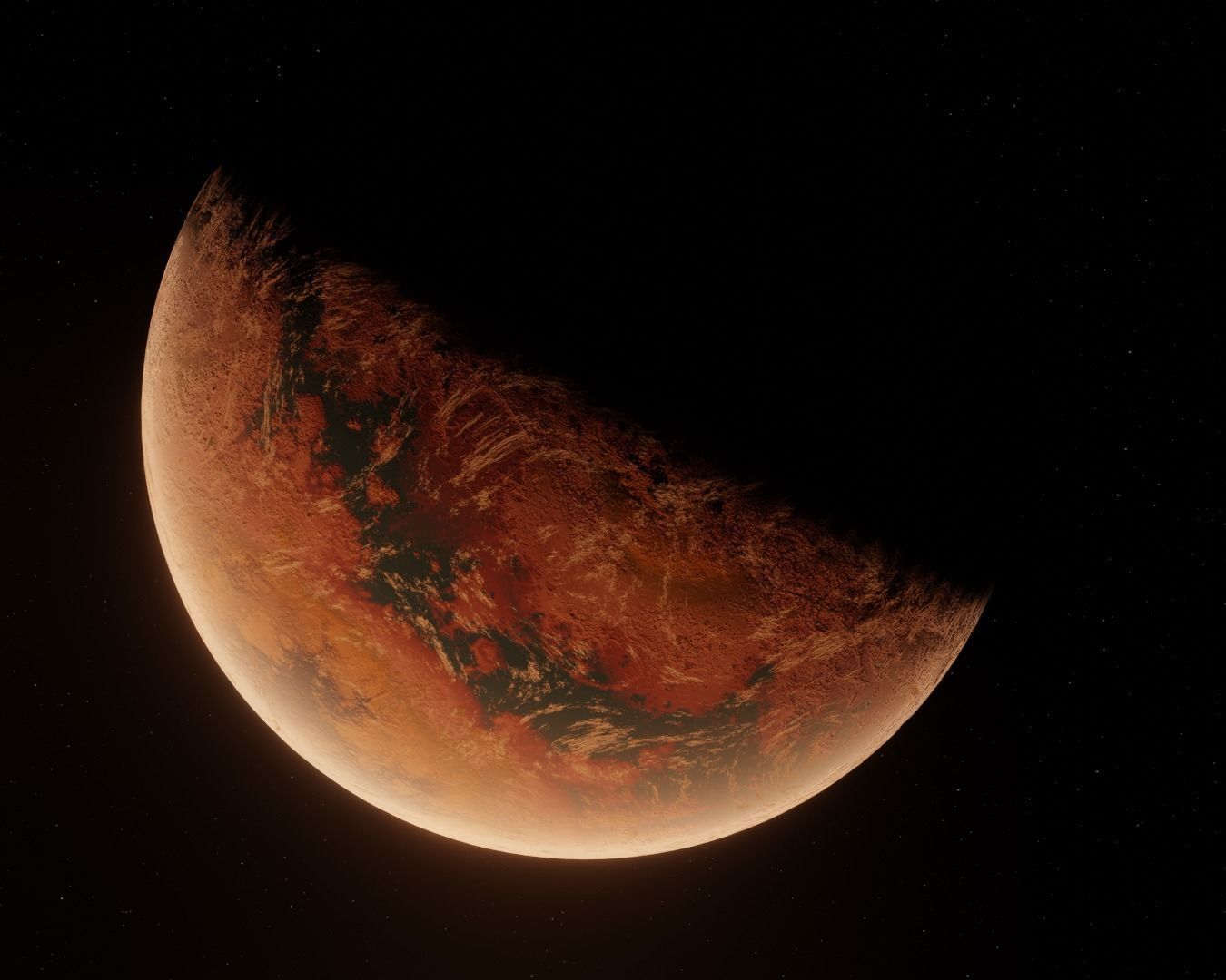 Planet Space Ready to game  Low-poly 3D model_7