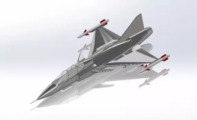 Fighter Jet 3D model_0