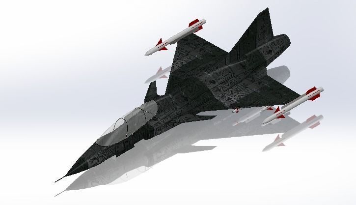 Fighter Jet 3D model_1