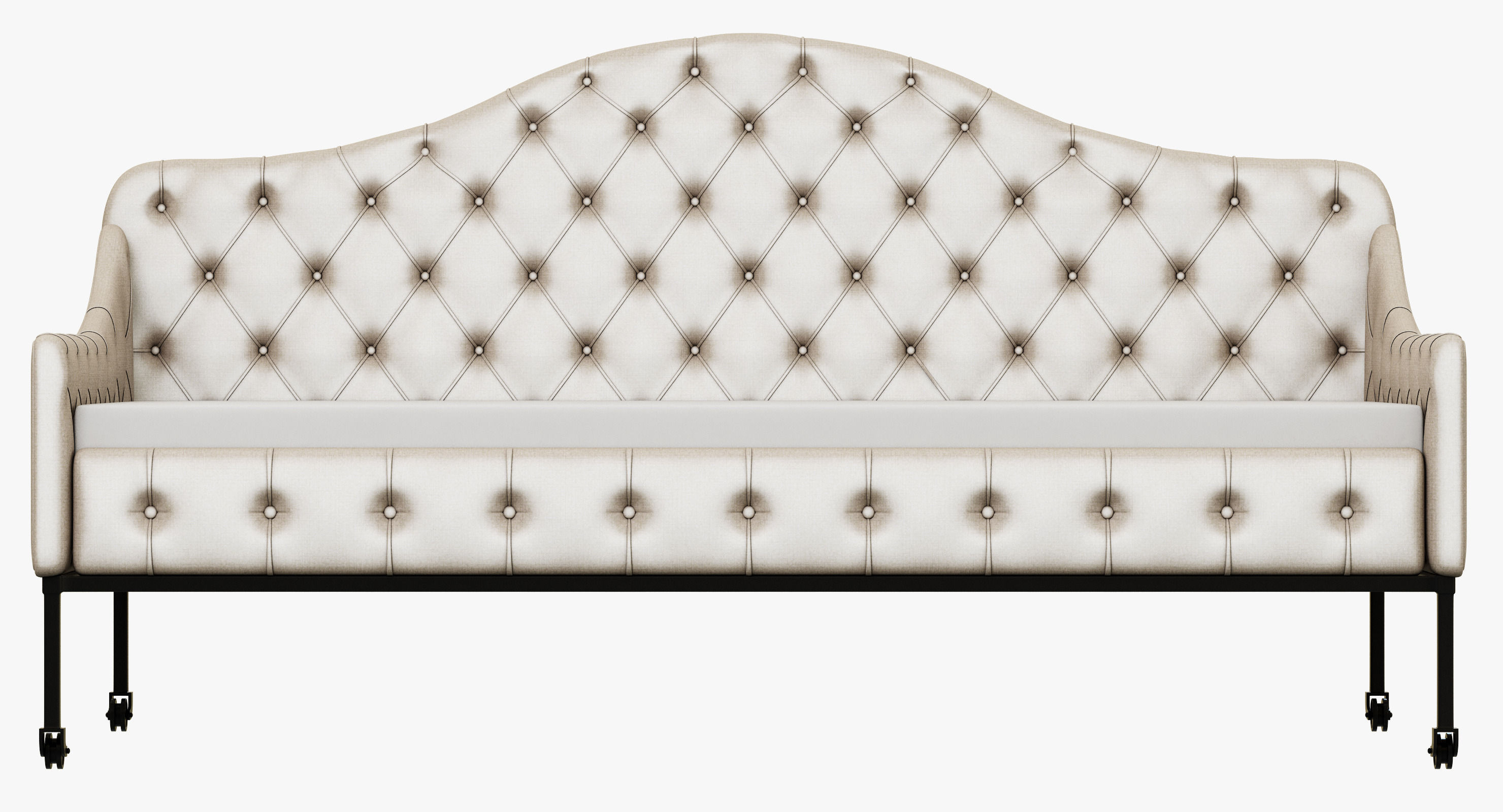 Restoration Hardware Francesca Tufted Daybed 3D model_4