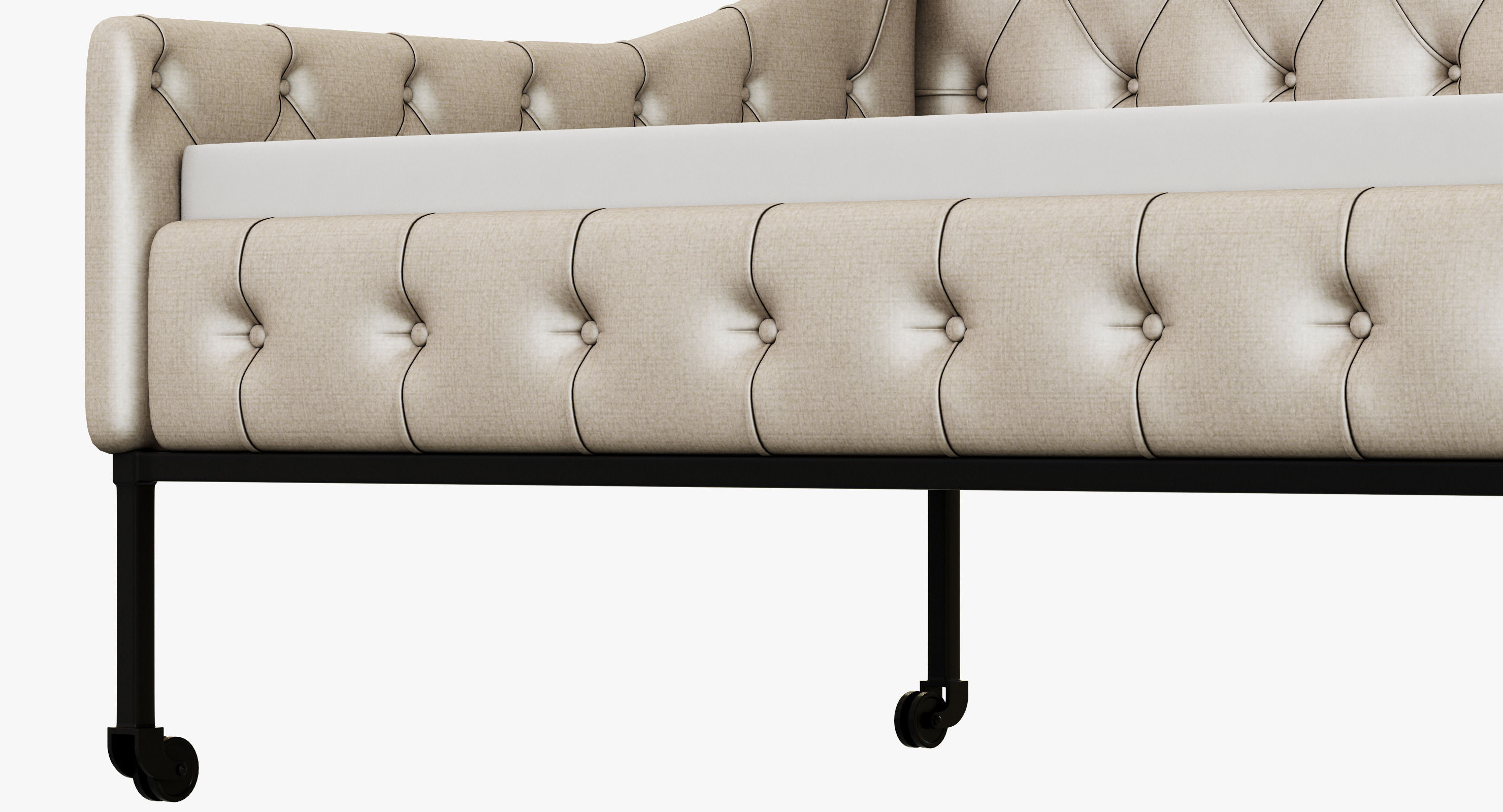 Restoration Hardware Francesca Tufted Daybed 3D model_5