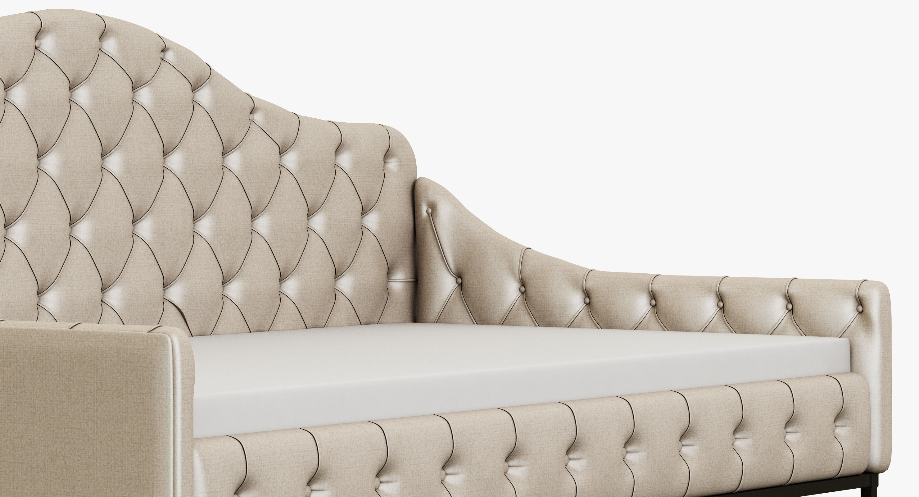 Restoration Hardware Francesca Tufted Daybed 3D model_1