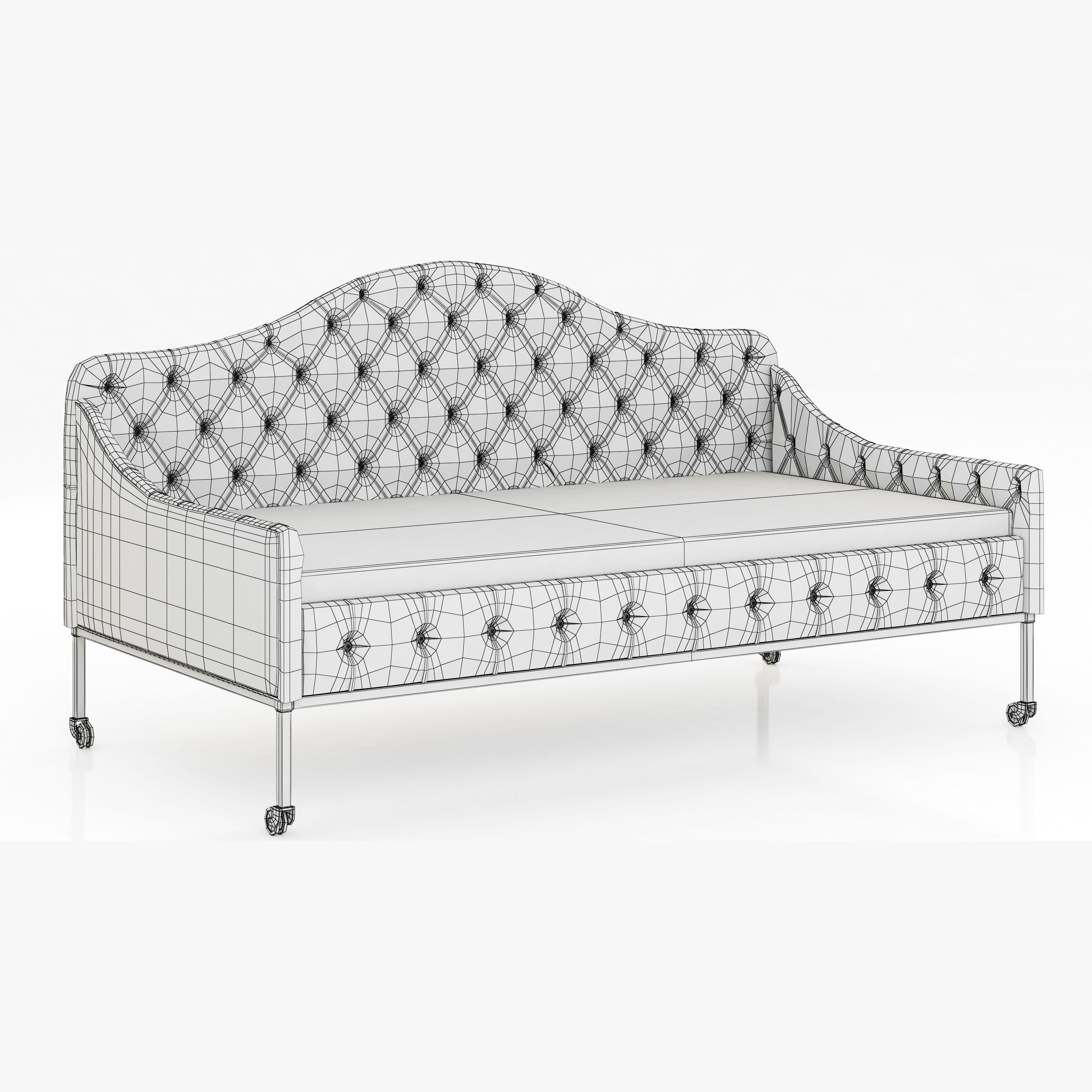 Restoration Hardware Francesca Tufted Daybed 3D model_6