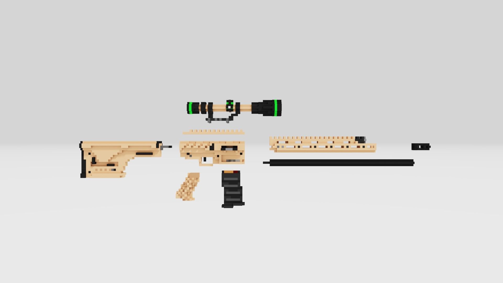 REMINGTON R11 RSASS voxel 3D model_3