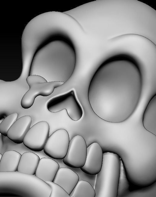 Skull Pendant 3D print model_2