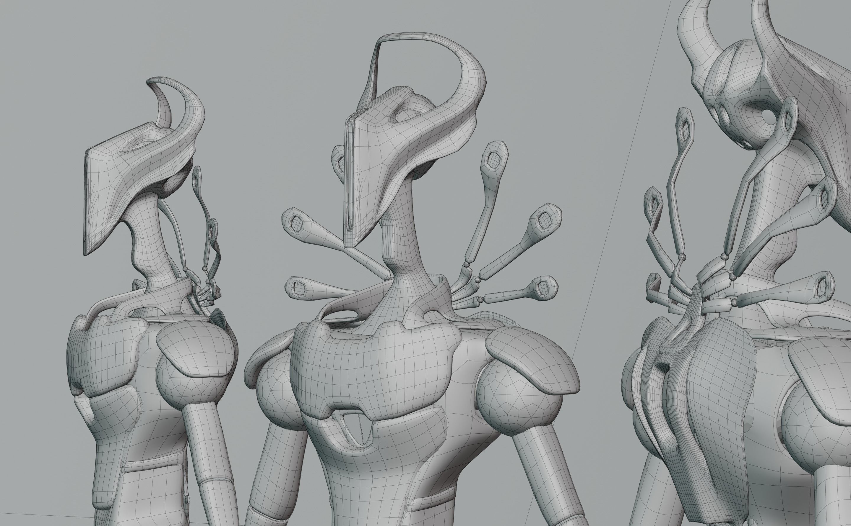 Halo Bot - Fantasy Sci-fi Robot Free low-poly 3D model_5