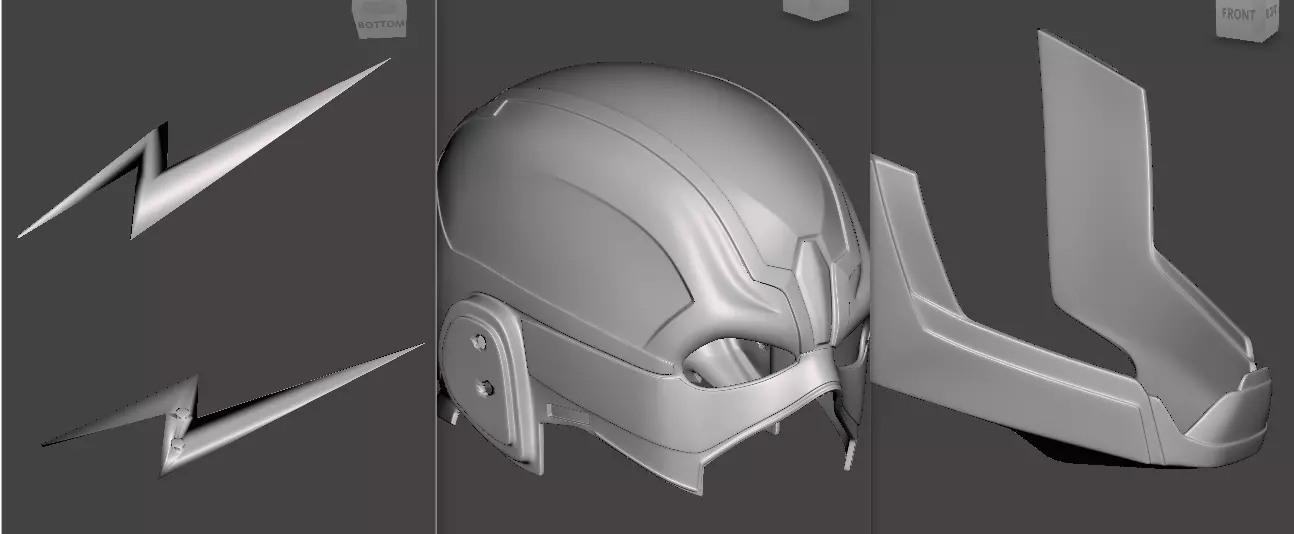 Flash Mask or flash helmet  for 3d printing 3D print model_0