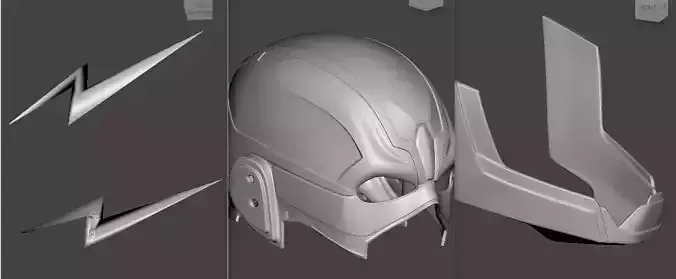 Flash Mask or flash helmet  for 3d printing 3D print model
