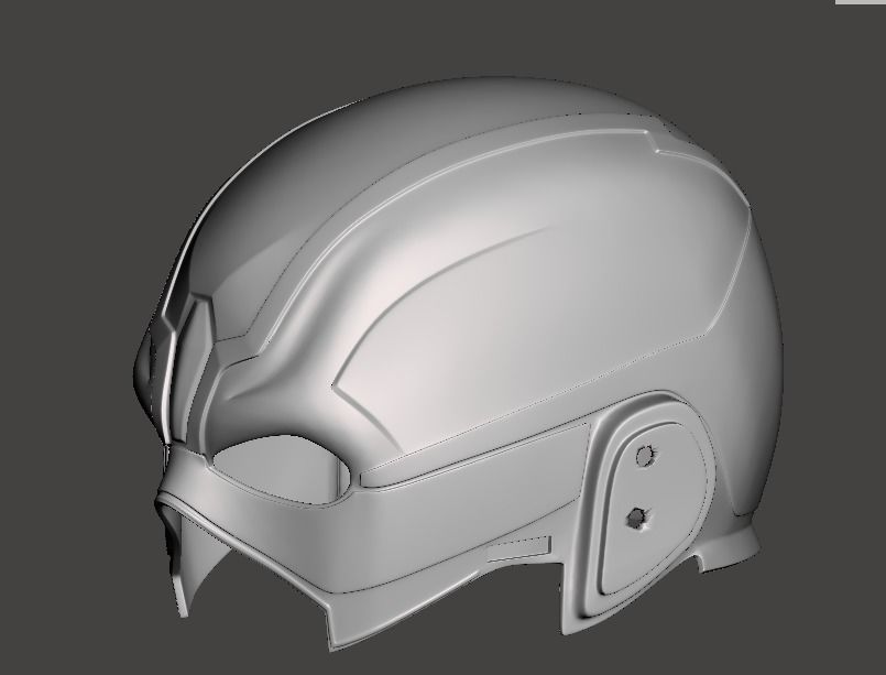Flash Mask or flash helmet  for 3d printing 3D print model_7
