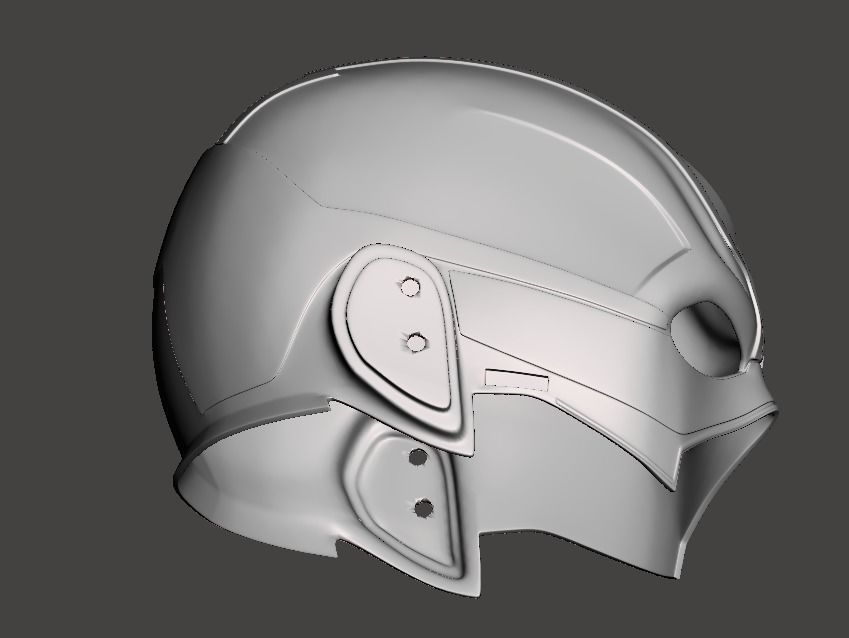 Flash Mask or flash helmet  for 3d printing 3D print model_6