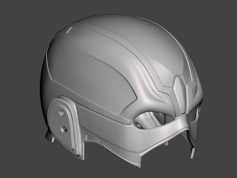 Flash Mask or flash helmet  for 3d printing 3D print model_9