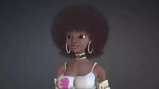 Afro Toon Woman