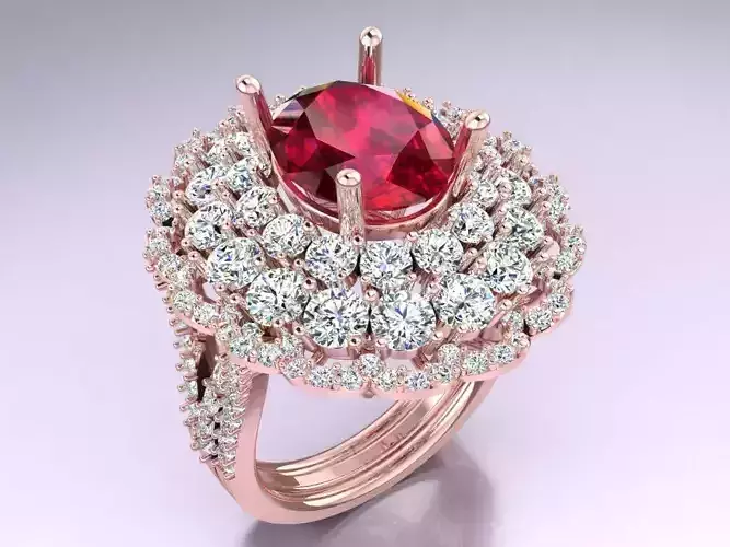 Oval Stone Ring - Womens Rings - N3816