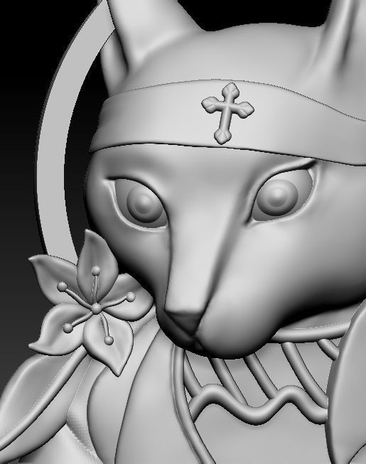 Samurai Cat 3D print model_4