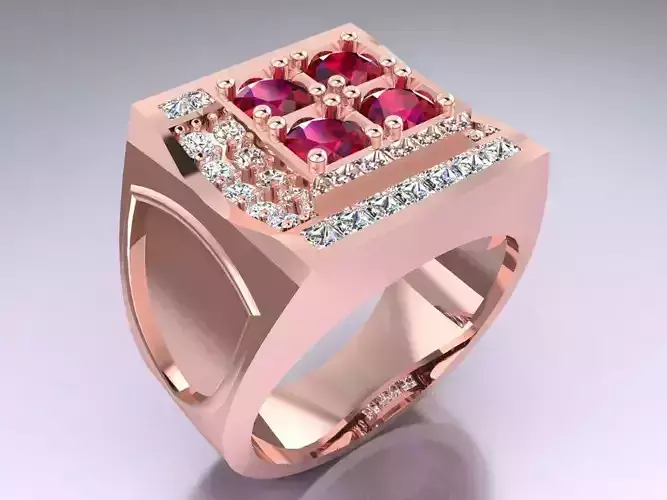 Diamond Ring - Mens Rings - N424