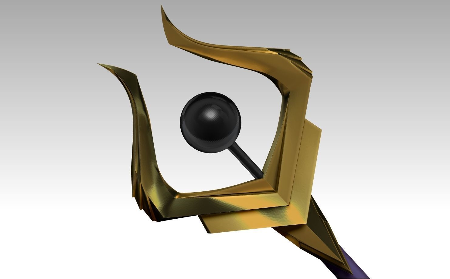 Dark Cosmic Lux Rod League of Legends Cosplay 3d model 3D print model_4