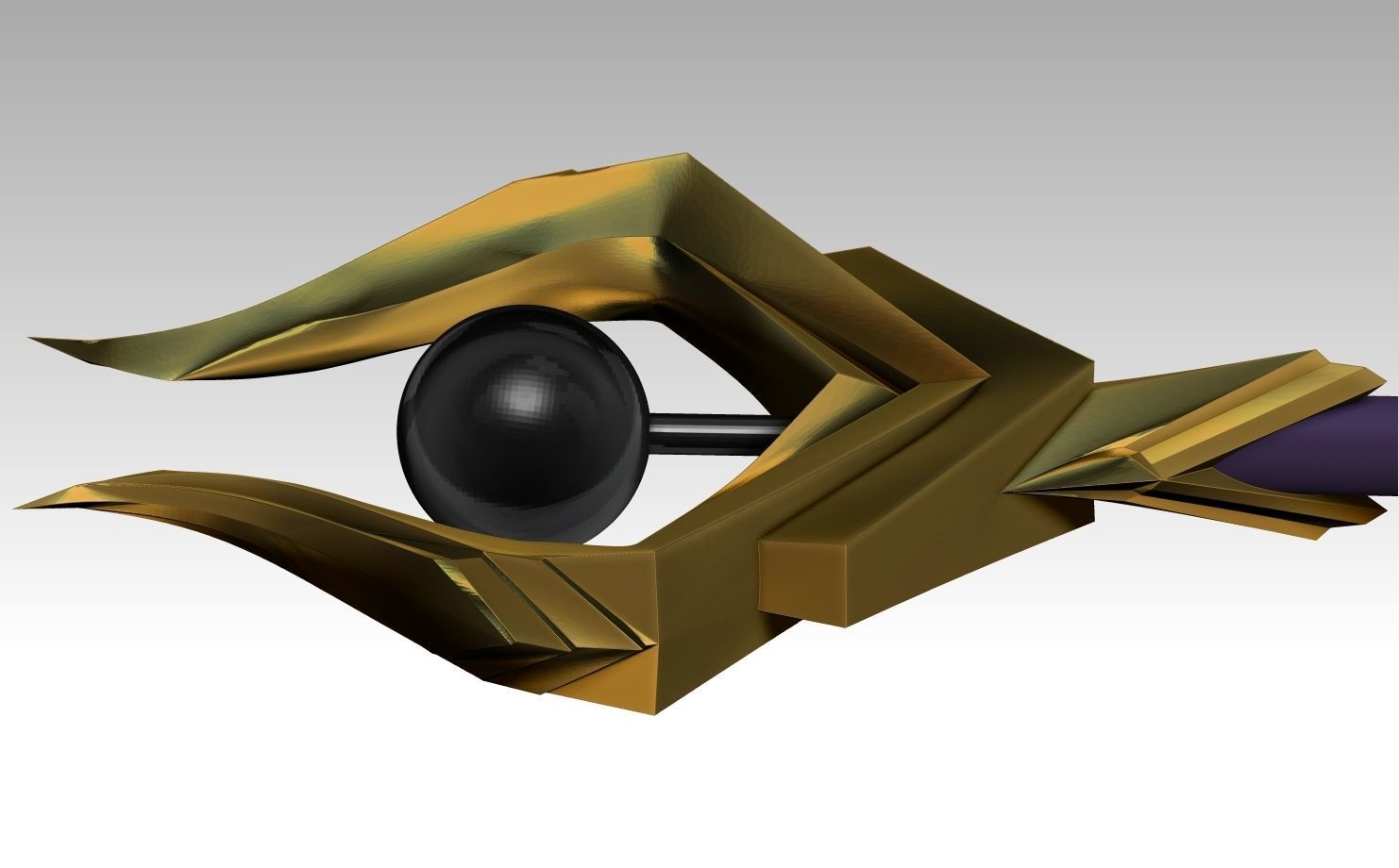 Dark Cosmic Lux Rod League of Legends Cosplay 3d model 3D print model_5