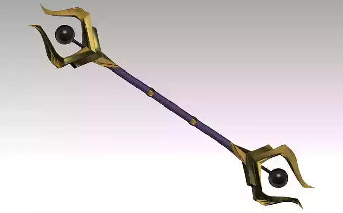 Dark Cosmic Lux Rod League of Legends Cosplay 3d model 3D print model