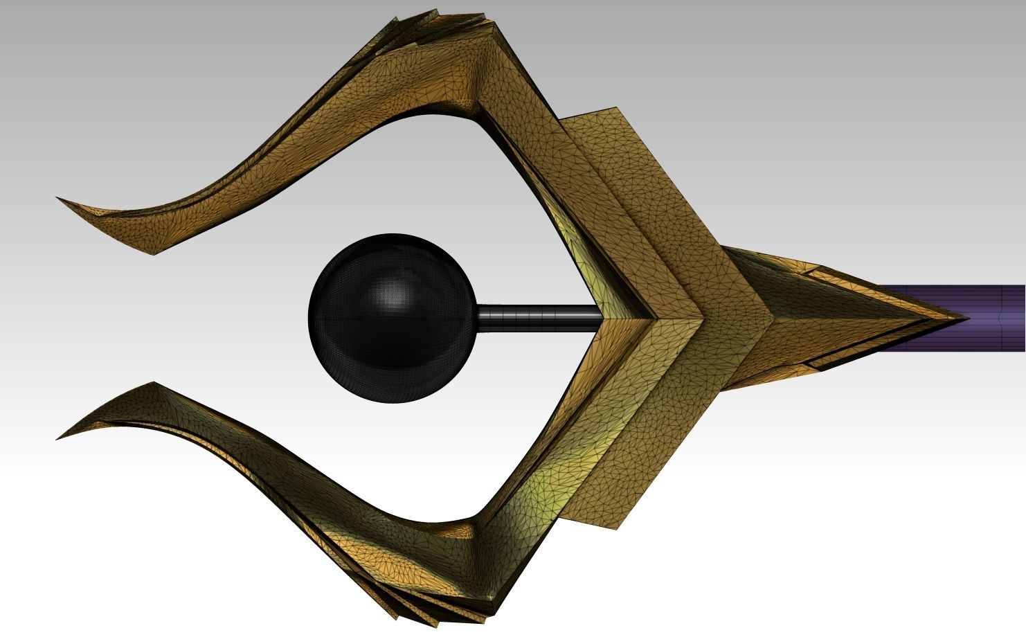 Dark Cosmic Lux Rod League of Legends Cosplay 3d model 3D print model_3