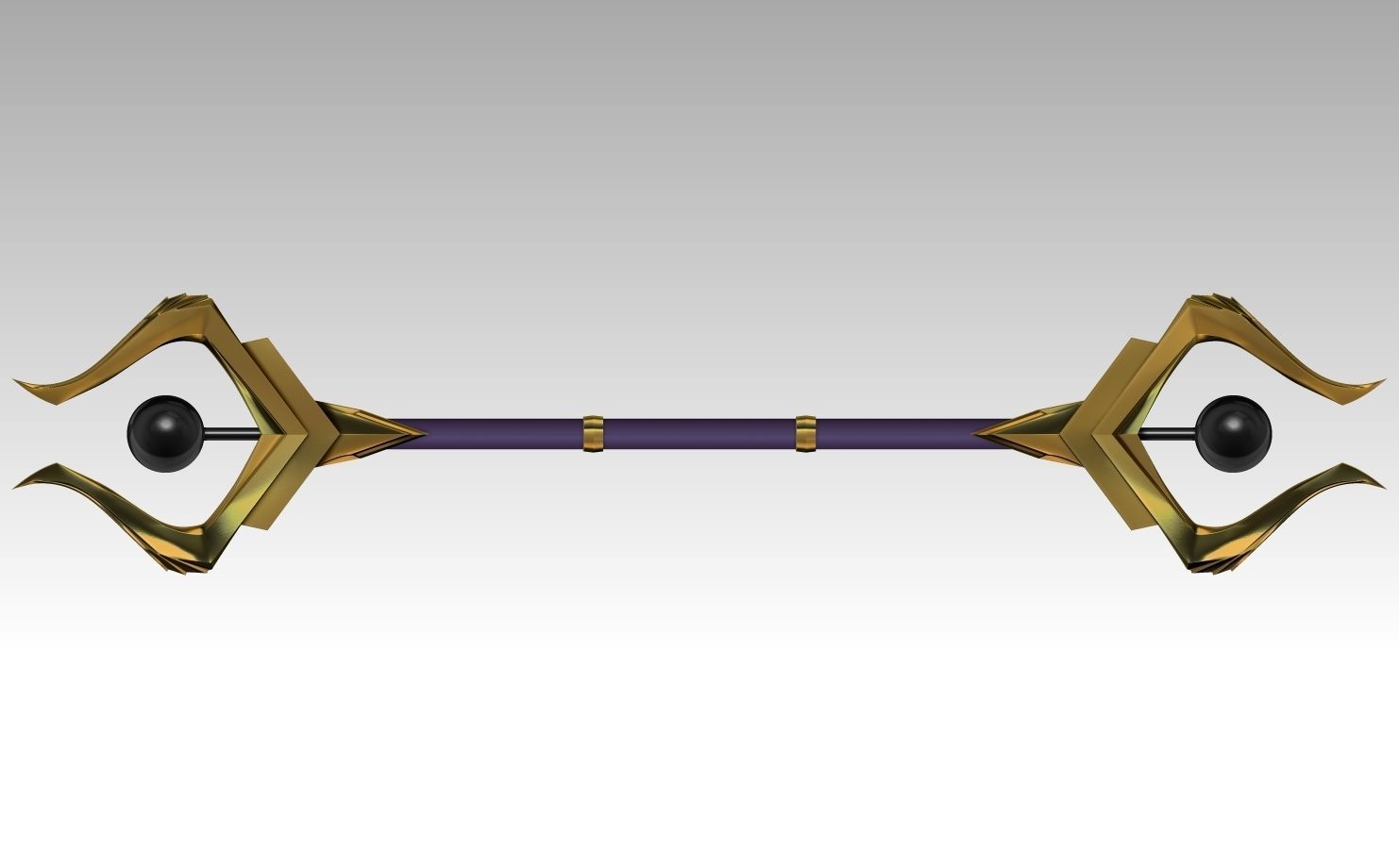 Dark Cosmic Lux Rod League of Legends Cosplay 3d model 3D print model_1