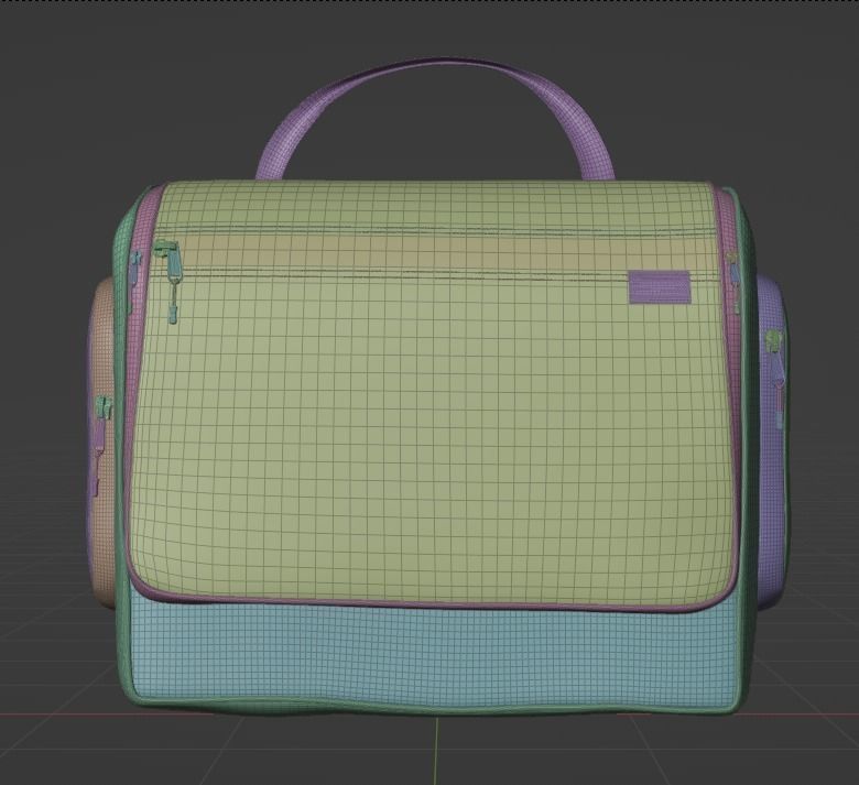 Toiletry bag 3D model 3D model_7
