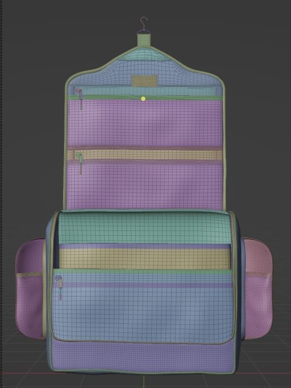 Toiletry bag 3D model 3D model_8