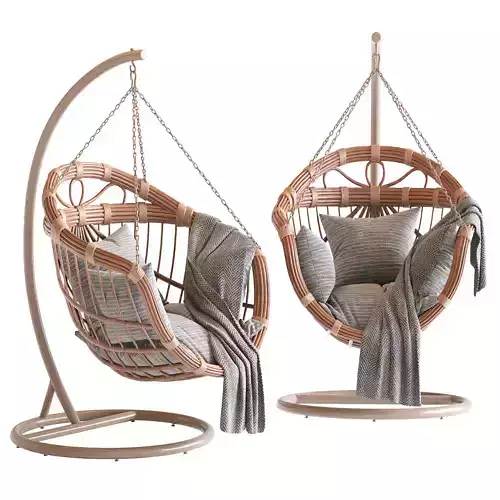 Hanging swing chair 3D model