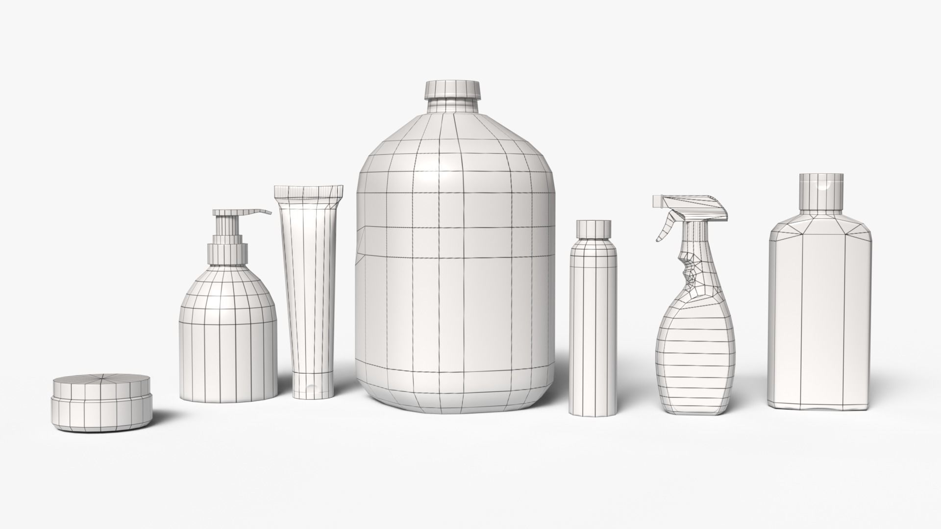 Household Chemicals Low-poly 3D model_6