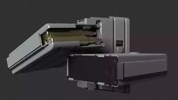 AR-15 Stanag Magazine 10rnd Low-poly 3D model