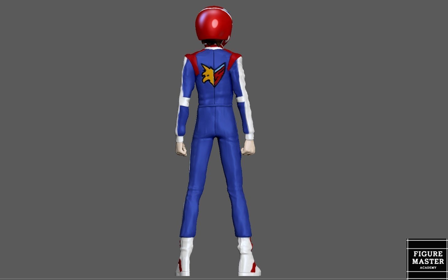 KAZAMI HAYATO ASURADA CYBER FORMULA STATUE DIORAMA RACE ANIME 3D print model_4