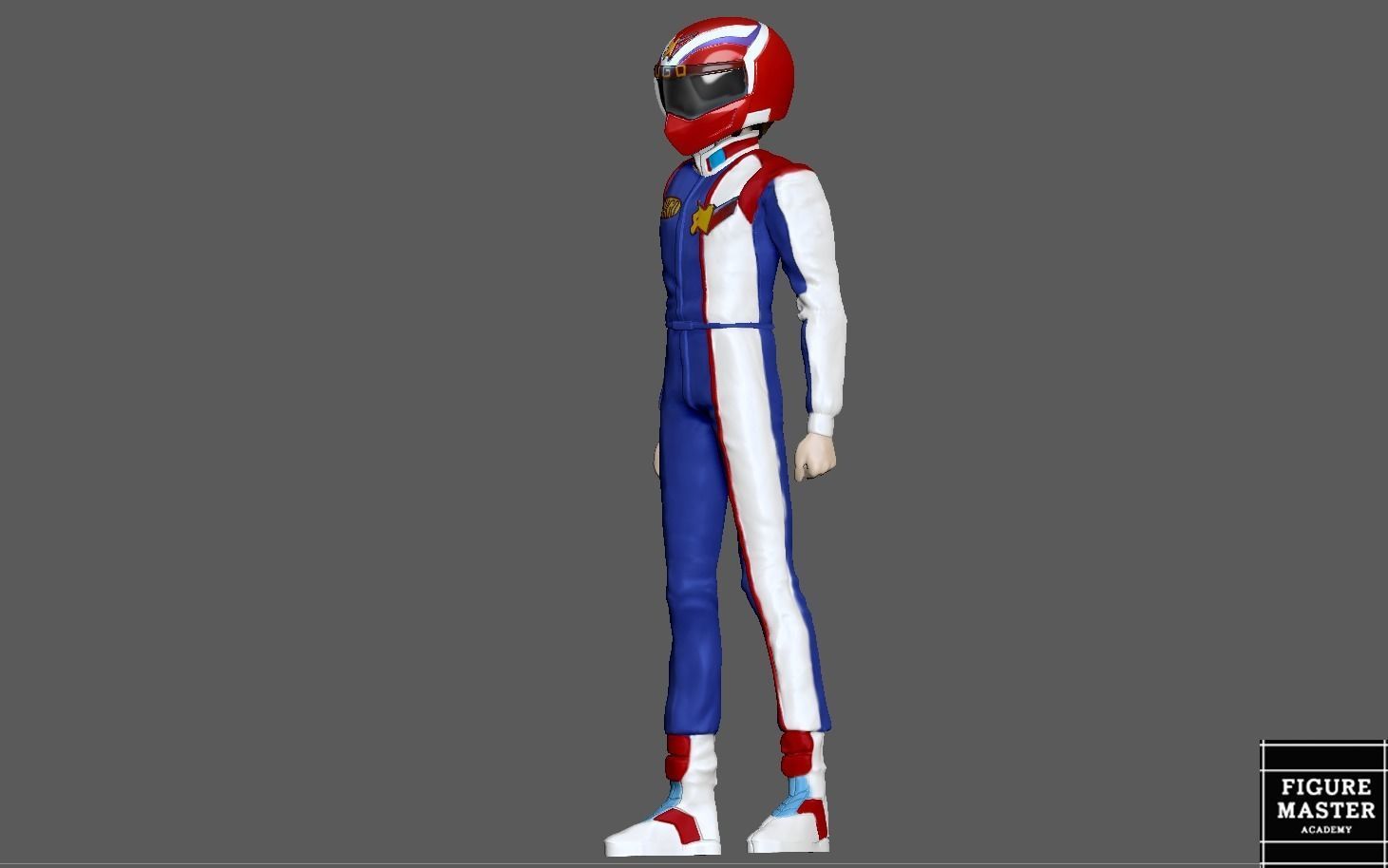 KAZAMI HAYATO ASURADA CYBER FORMULA STATUE DIORAMA RACE ANIME 3D print model_2