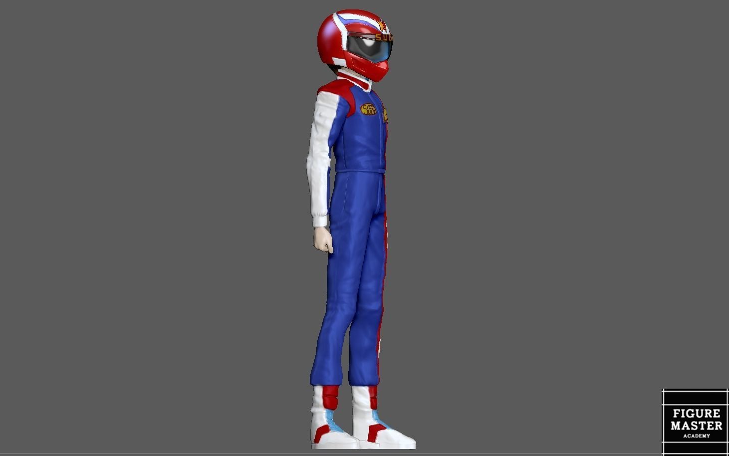 KAZAMI HAYATO ASURADA CYBER FORMULA STATUE DIORAMA RACE ANIME 3D print model_3