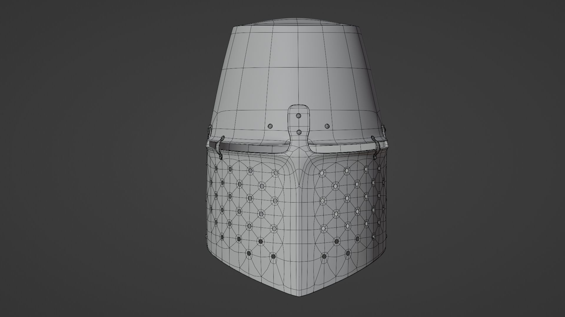 Medieval helmet 3D model_25