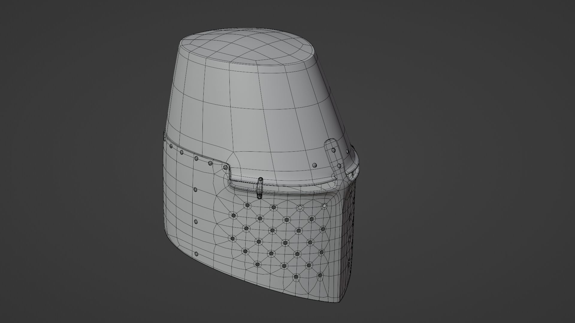 Medieval helmet 3D model_20