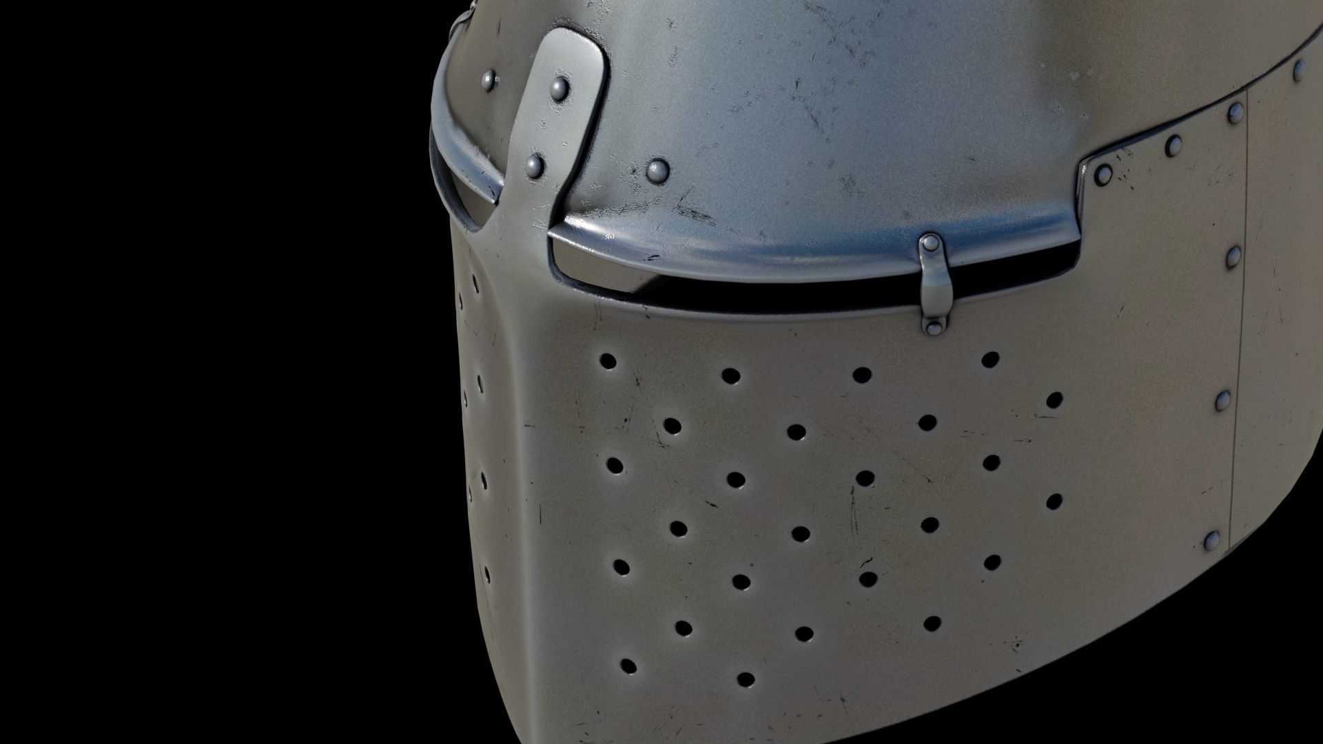 Medieval helmet 3D model_12