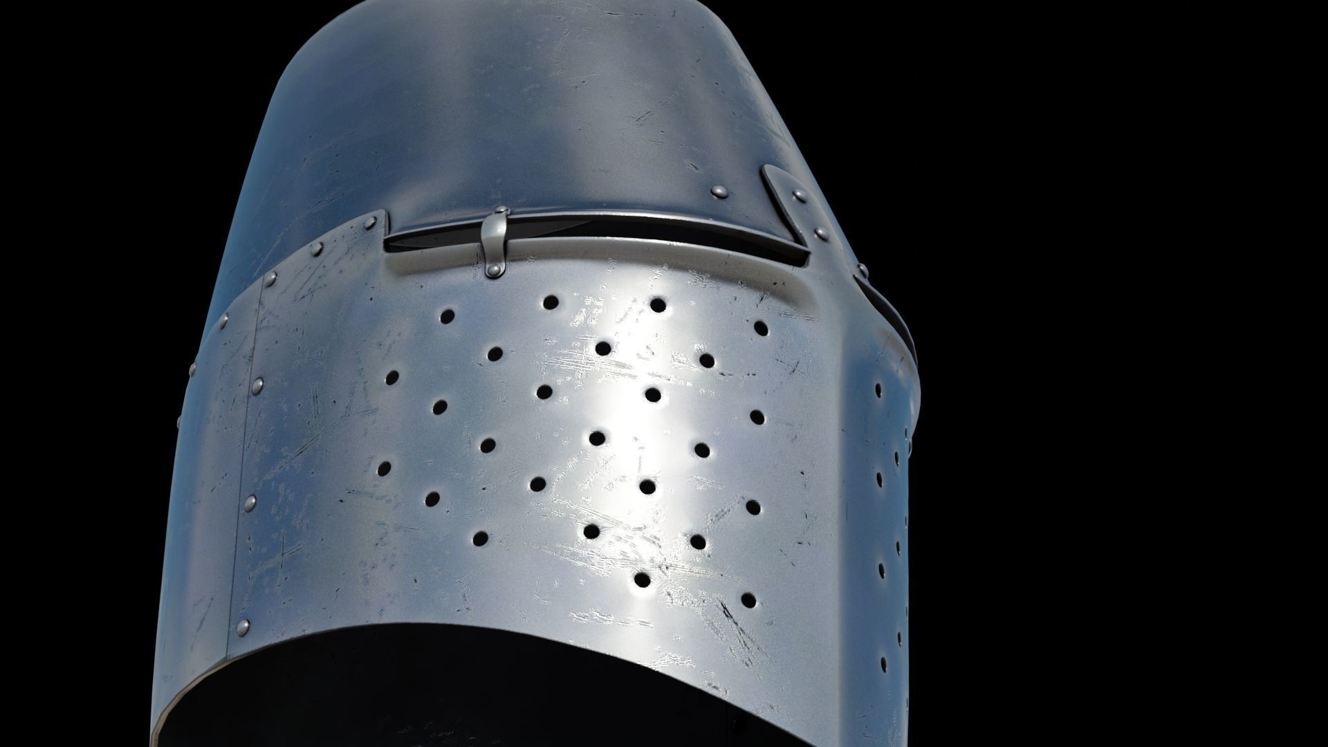 Medieval helmet 3D model_14
