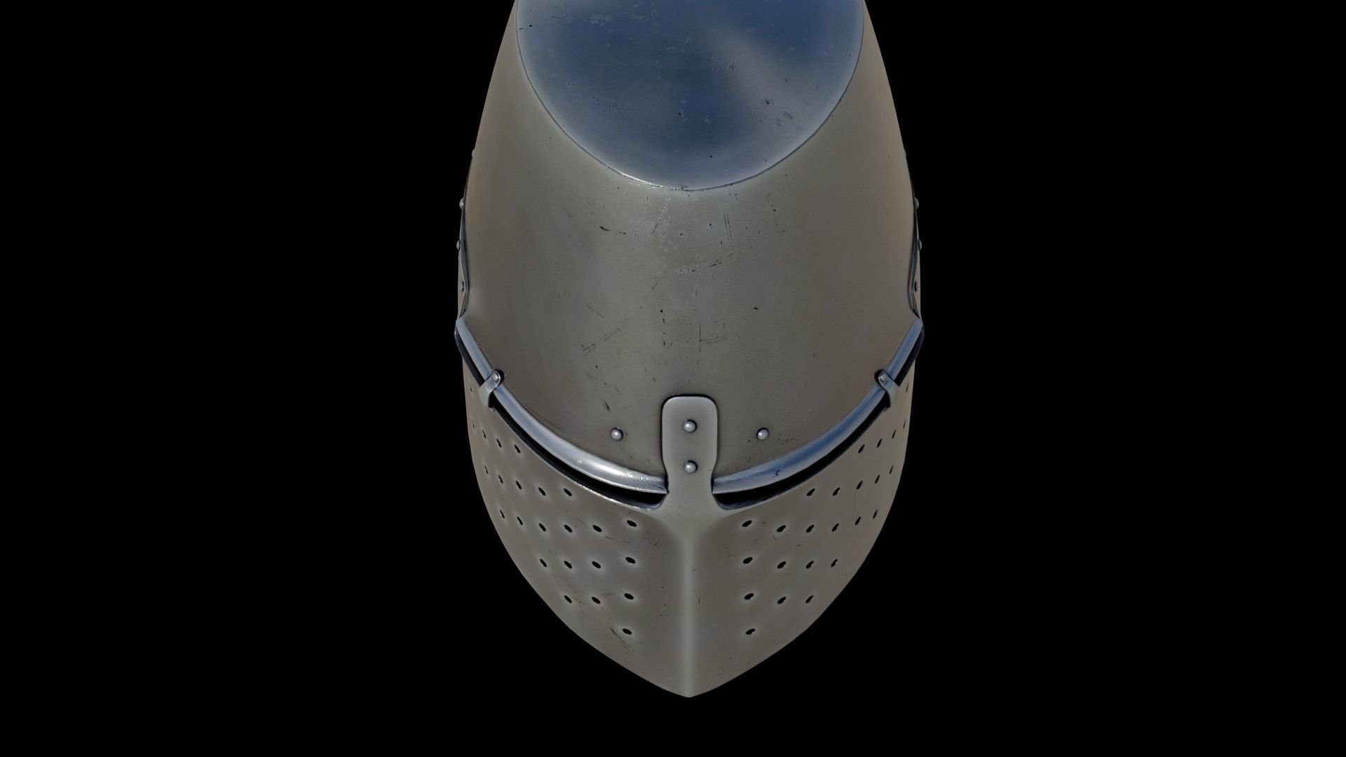 Medieval helmet 3D model_11