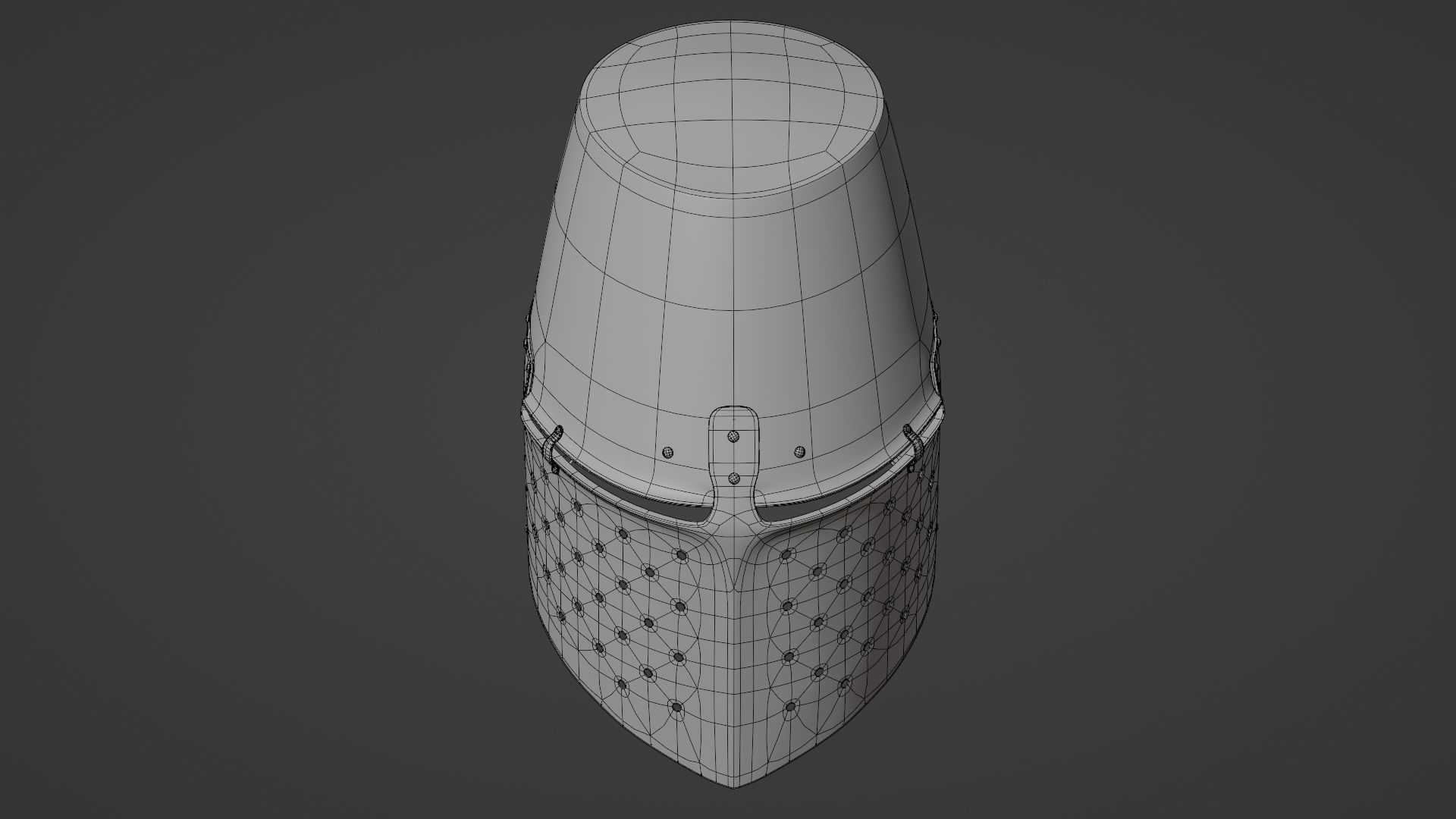 Medieval helmet 3D model_21