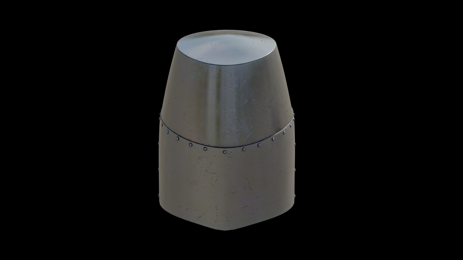 Medieval helmet 3D model_13