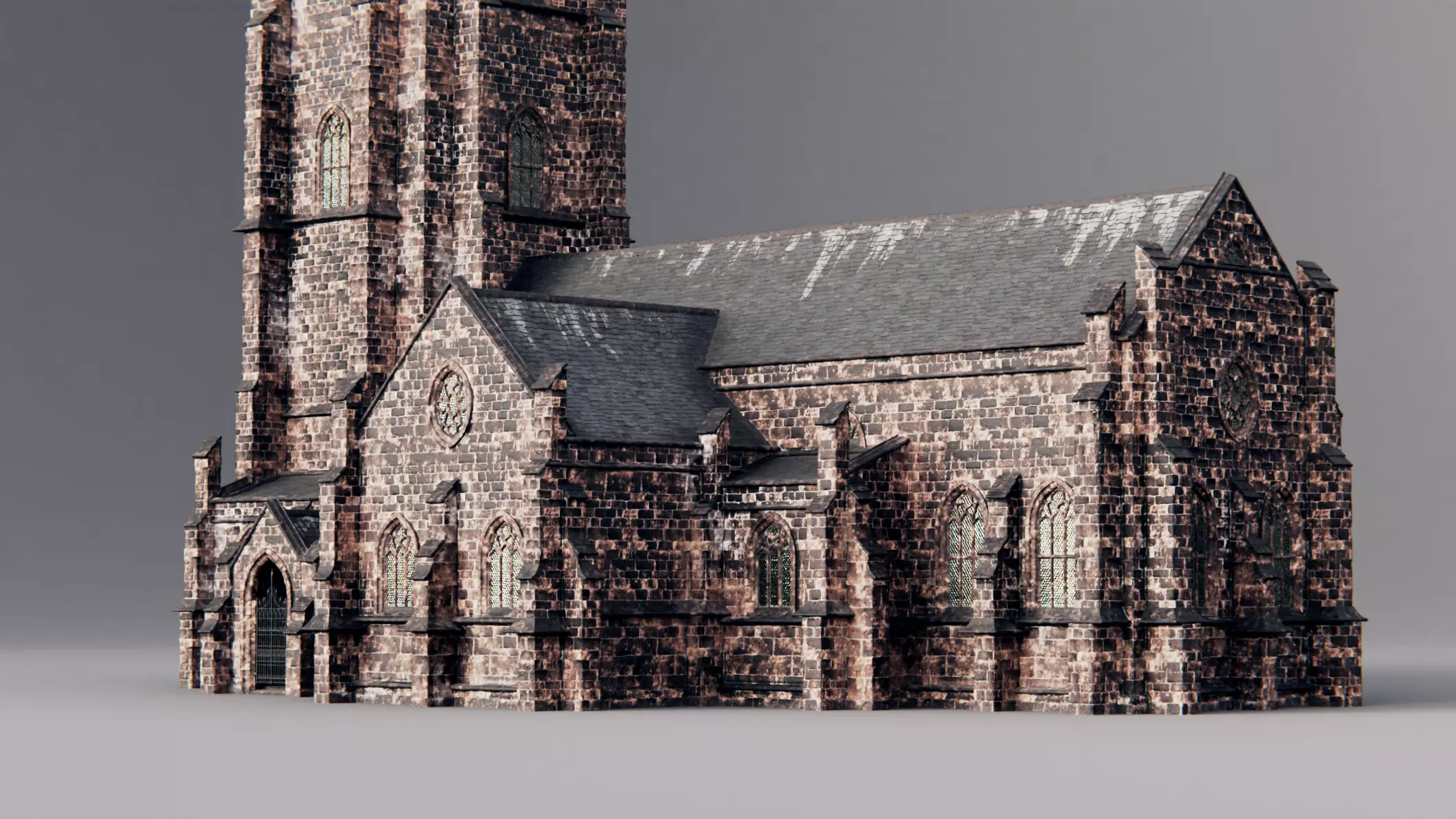 gothic church 3D model_0