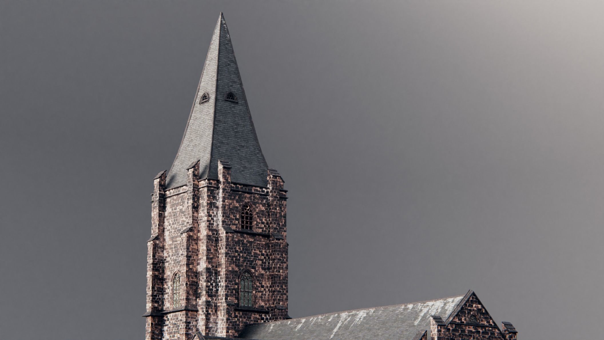 gothic church 3D model_11