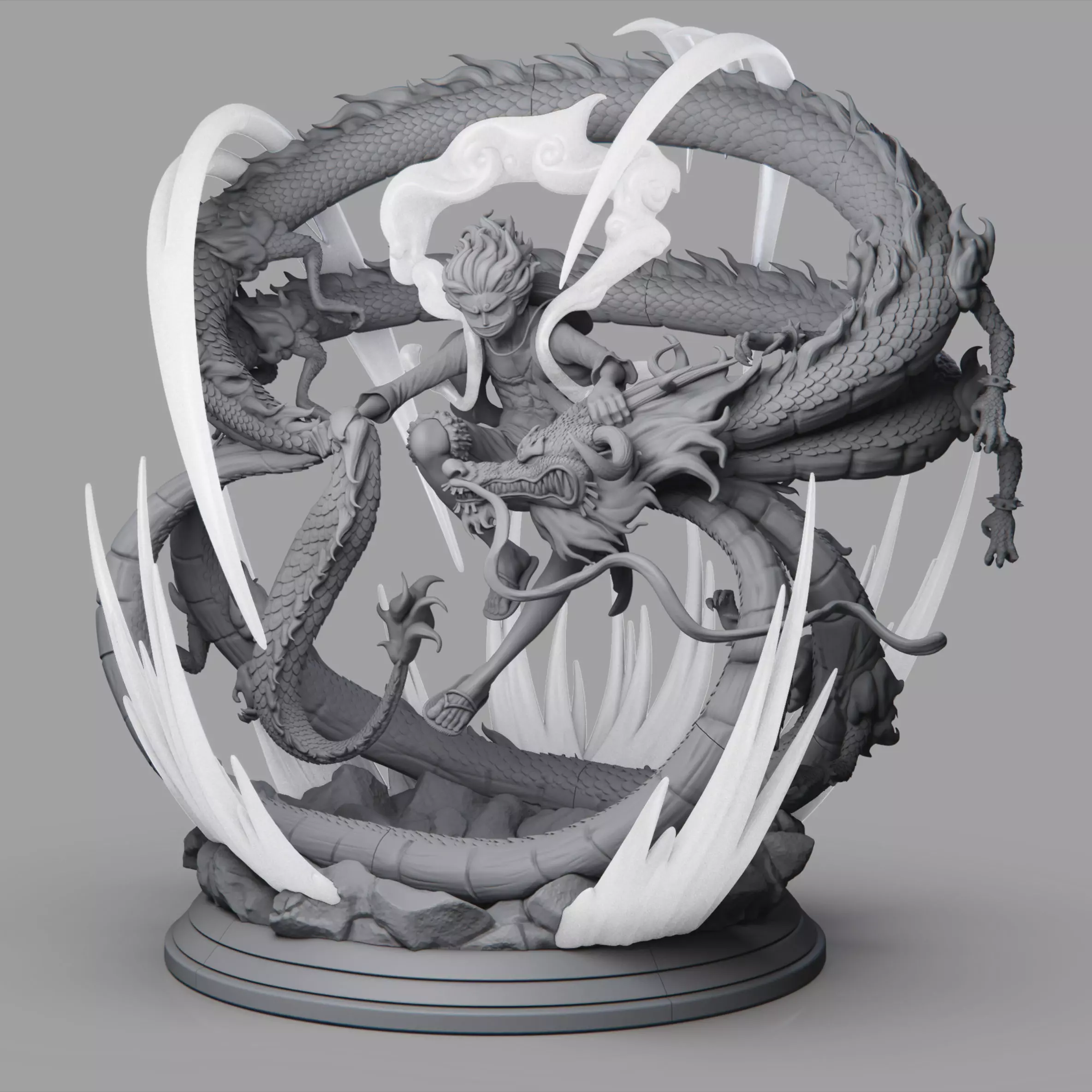 Gear 5 Luffy vs Kaido Jump rop 3D print model