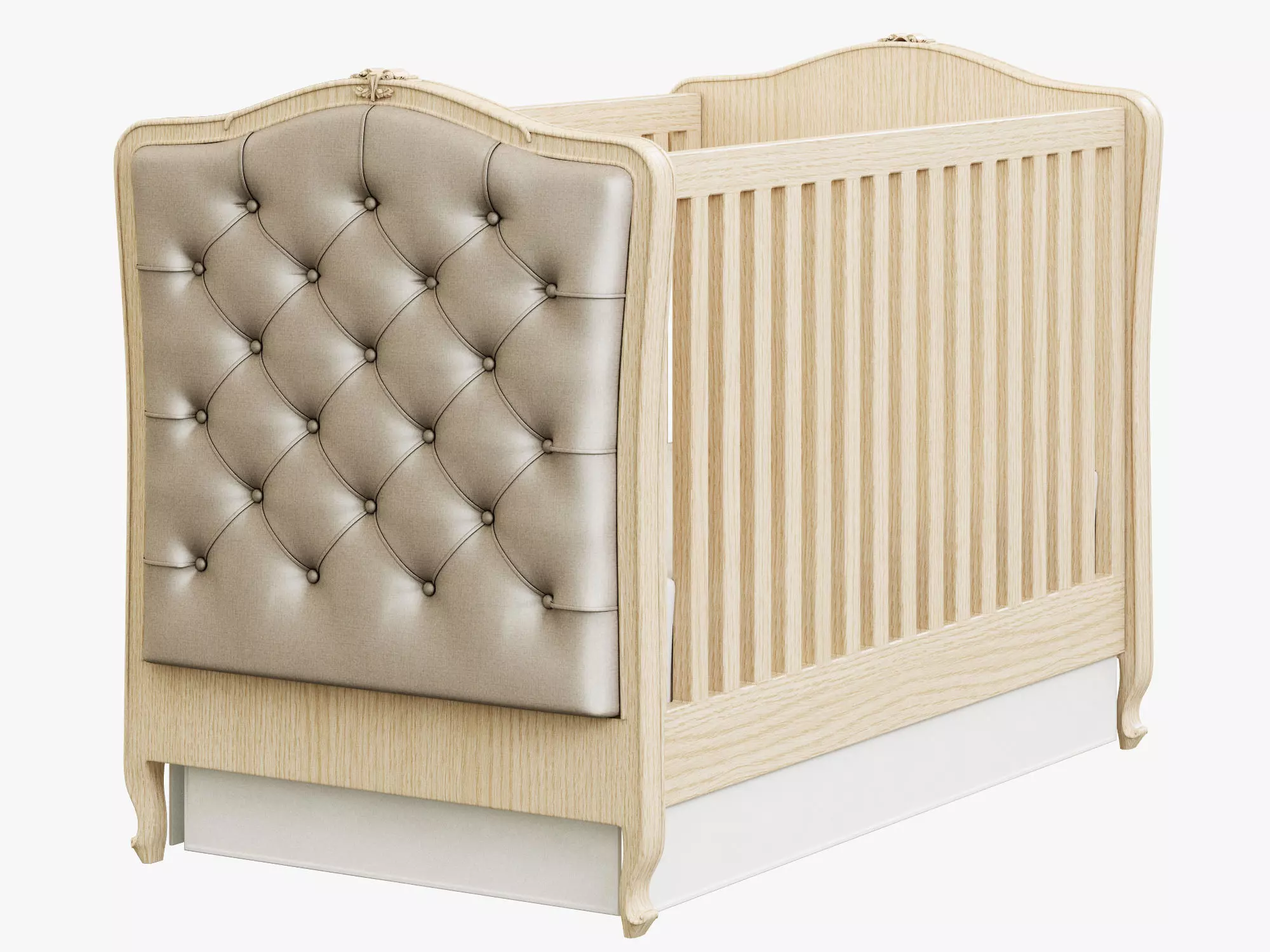 Restoration Hardware Colette Tufted Crib 3D model_0