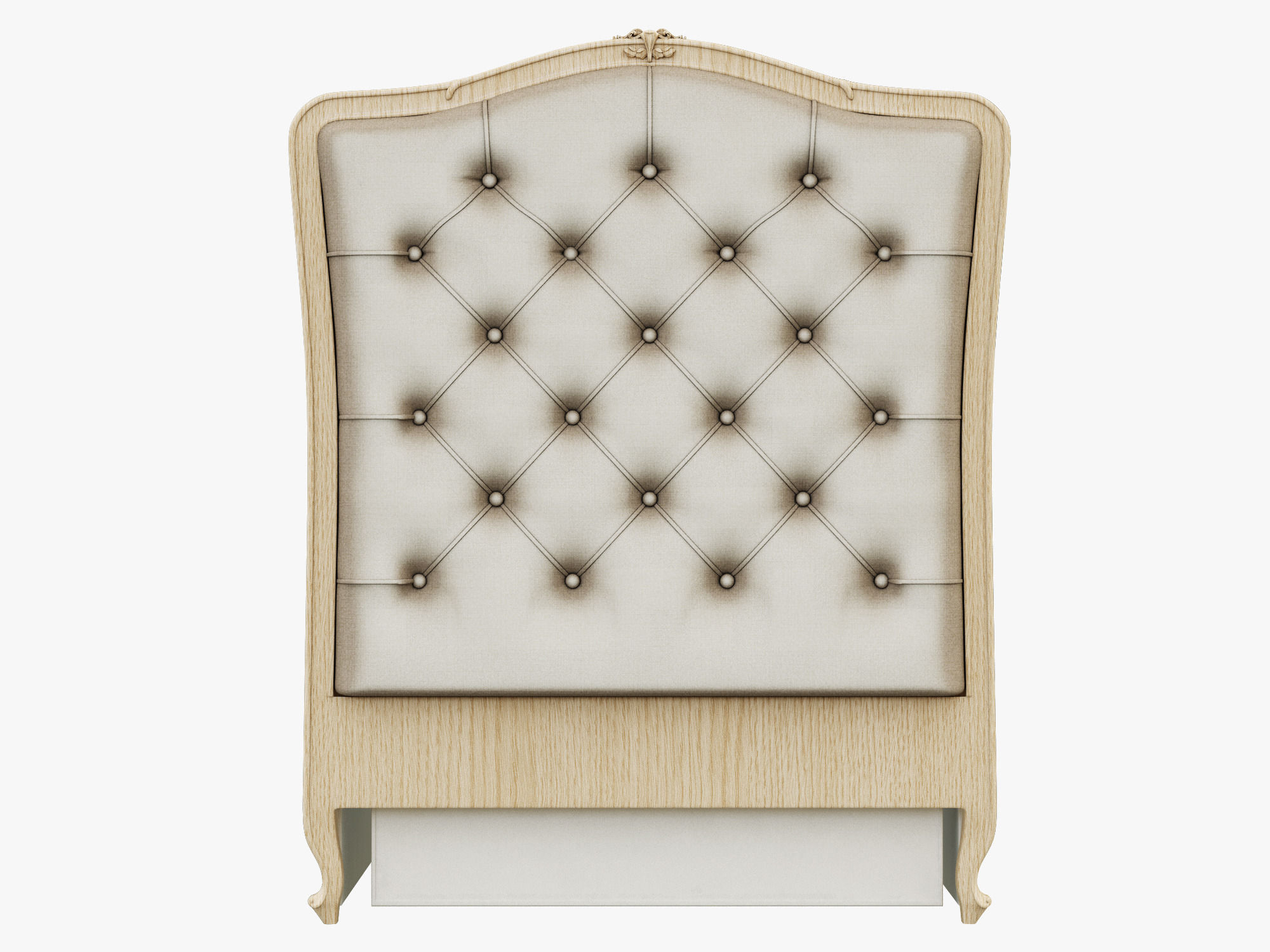 Restoration Hardware Colette Tufted Crib 3D model_1