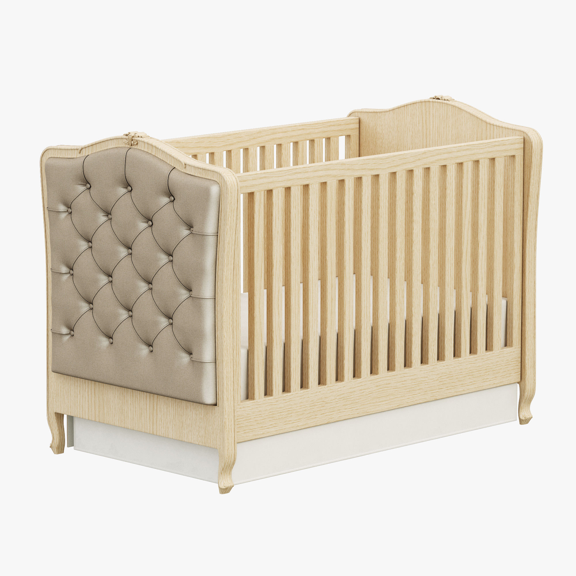 Restoration Hardware Colette Tufted Crib 3D model_2