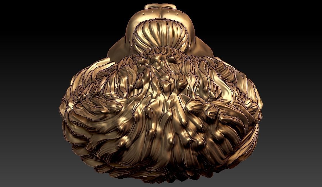 Lion Head 3D print model_5