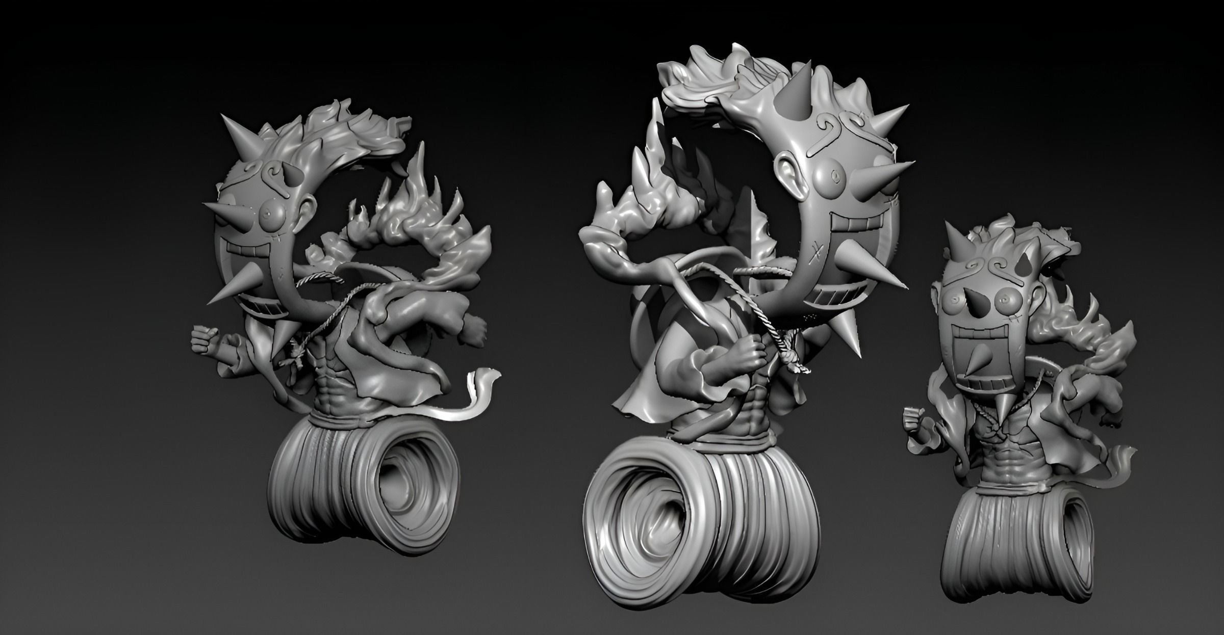 Luffy Nika Gear 5 - Onepiece - 3d model 3D print model_1